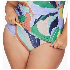 Artesands Swim Bottoms Womens Plus 20 Monet Curve Fit‎ Mid Rise Briefs Swimwear